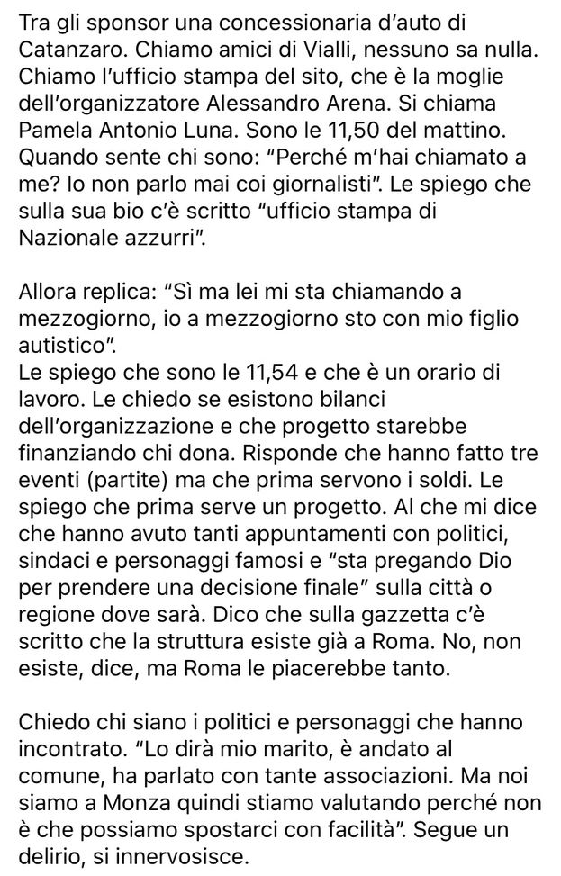 “The Legend Gianluca Vialli”, organizzatore querela Selvaggia Lucarelli- immagine 3
