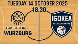 Wurzburg-Igokea, streaming live e diretta tv: dove vedere la partita gratis