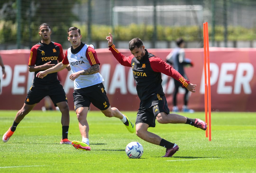 Trigoria, scarico per i titolari della partita contro il Milan – FOTOGALLERY - immagine 7