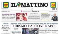 PRIMA PAGINA IL MATTINO OGGI: “Gode Conte”