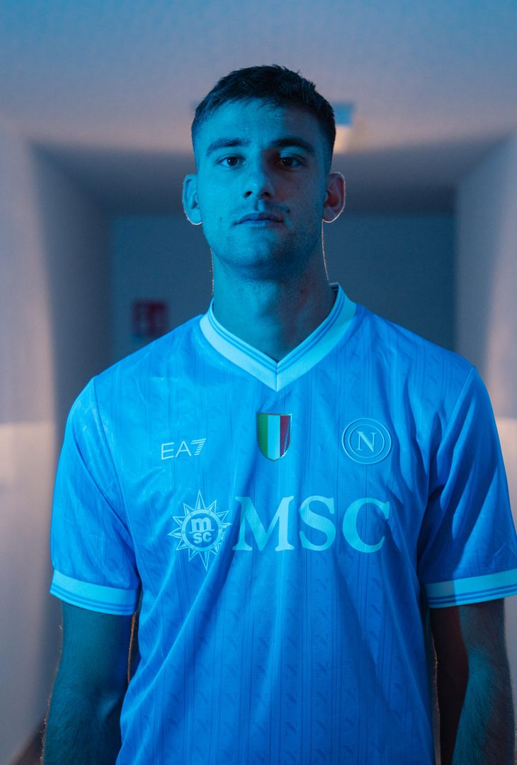 I primi scatti di Lucca con la maglia del Napoli