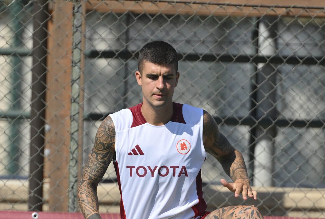 Roma, seduta di allenamento a Trigoria: il “benvenuto” a Soulé e Dahl – FOTO GALLERY - immagine 29