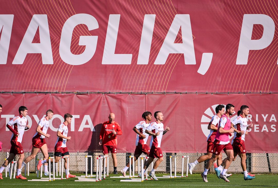 Trigoria, la rifinitura alla vigilia della gara contro l’Union SG – FOTO GALLERY - immagine 9