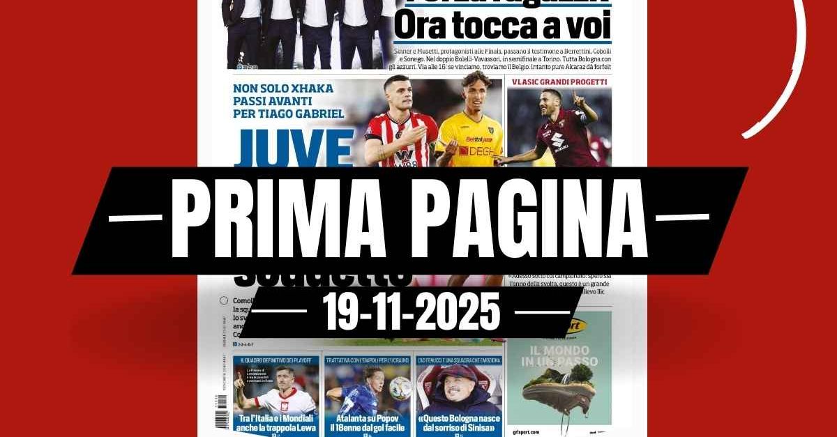 Prima pagina Tuttosport: “Juventus, shopping Scudetto: non solo Xhaka, anche Tiago Gabriel”