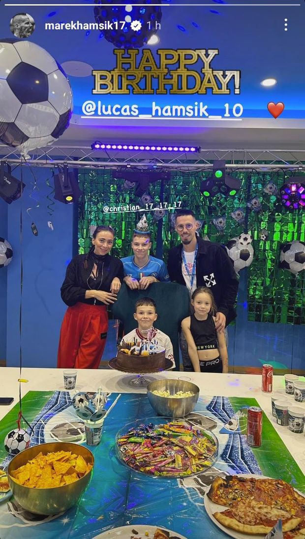 FOTO Hamsik festeggia il compleanno del figlio Lucas: la famiglia ricorda Napoli- immagine 2