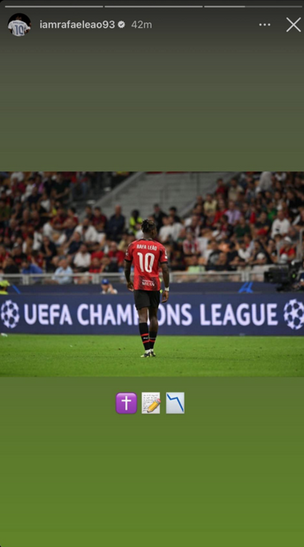 Screenshot Instagram Rafael Leao