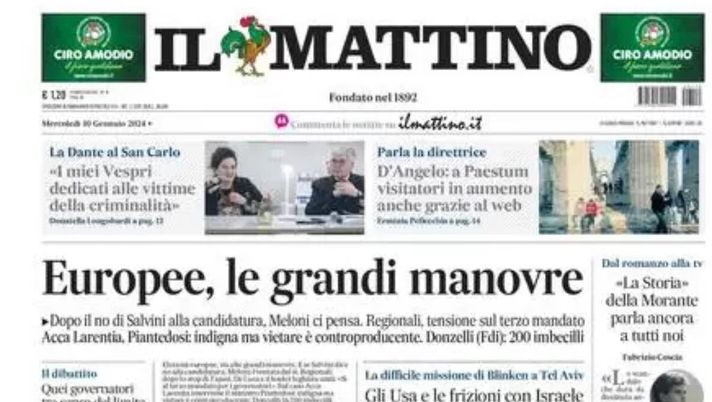 prima pagina il mattino