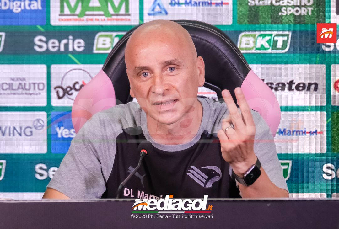 FOTO PALERMO, verso la Reggiana: Eugenio Corini in sala stampa (GALLERY) - immagine 28