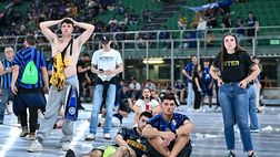 Il maxischermo degli interisti a San Siro: non è andata come speravano…