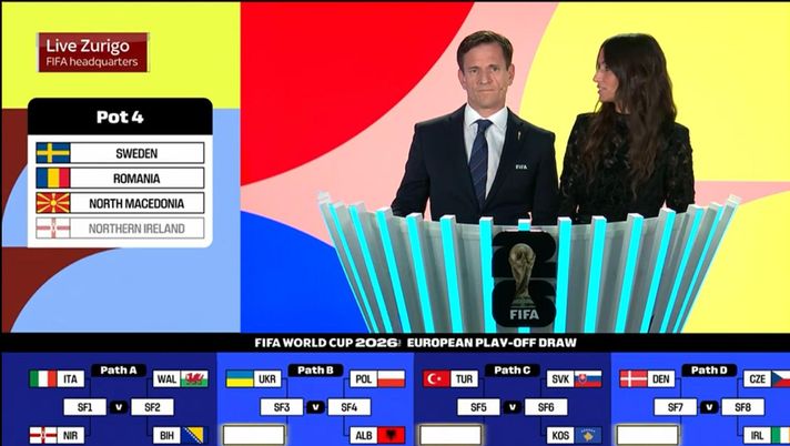 Playoff Mondiali: Italia-Irlanda del Nord in semifinale. Finale con Galles o Bosnia in trasferta Playoff Mondiali: Italia-Irlanda del Nord in semifinale. Finale con Galles o Bosnia in trasferta - immagine 1