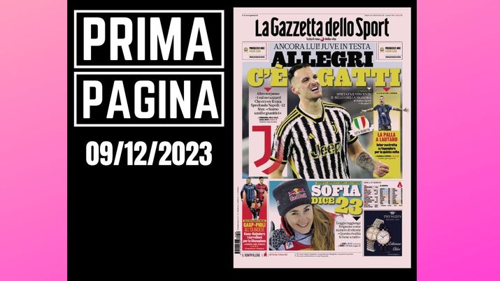 Prima pagina Gazzetta dello Sport: 'Allegri c'è Gatti'