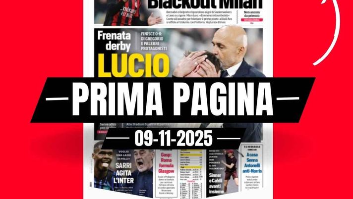 Prima pagina Corriere dello Sport: 'Blackout Milan a Parma'