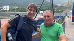 Castel di Sangro, il sindaco Caruso intercetta Conte: il dolce saluto del tecnico