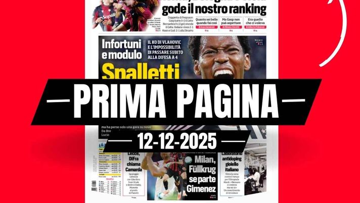 Prima pagina Corriere dello Sport: 'Milan, Fullkrug se parte Gimenez'