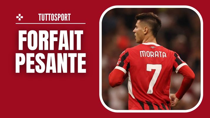 Subito un infortunio muscolare per Álvaro Morata (attaccante AC Milan) | Milan News (Getty Images) AC Milan infortunio Morata