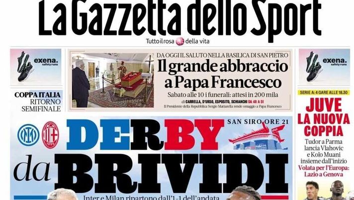 PRIMA PAGINA GAZZETTA DELLO SPORT OGGI: “Inzaghi al rinnovo, ci metto la firma”