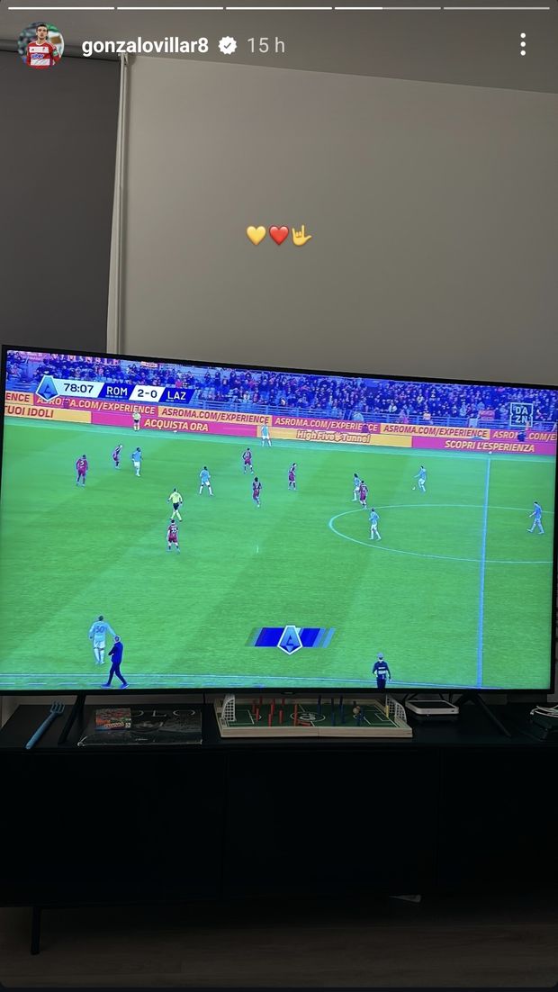 Villar non dimentica la Roma: ha visto il derby in tv- immagine 2