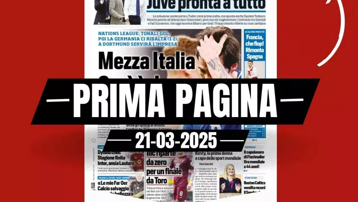 Prima pagina Tuttosport: Nations League, mezza Italia così è dura