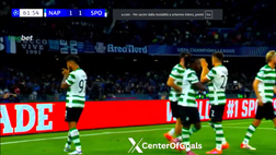 Napoli-Sporting Lisbona 1-1, Suarez su rigore pareggia per i lusitani – IL VIDEO