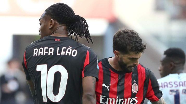 Rafael Leão e Christian Pulisic attaccanti Milan