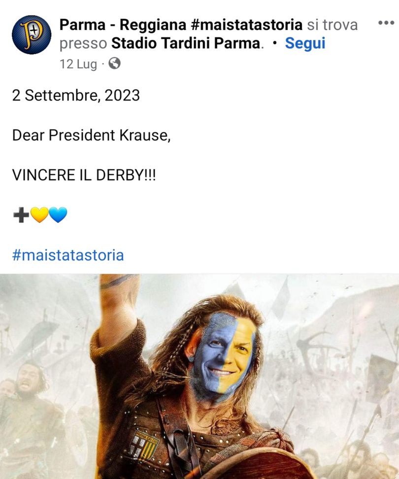 Parma-Reggiana, derby sempre più vicino: tra timori di scontri e la comparsa di Braveheart…- immagine 3