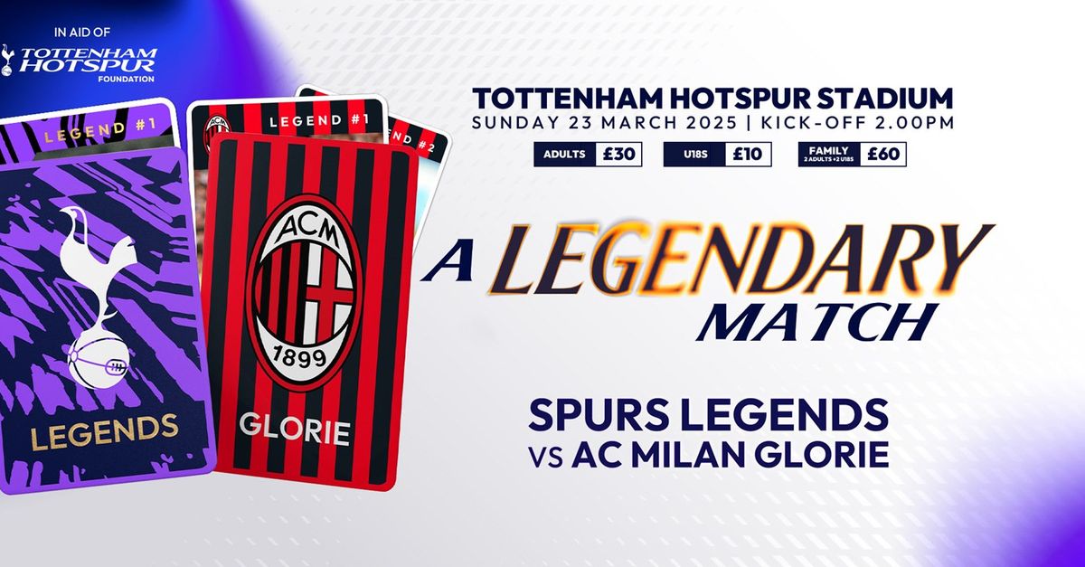 Milan Glorie, big match contro le leggende del Tottenham: ecco i big presenti