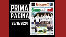 Prima pagina Tuttosport: “Coppa Davis all’Italia: siamo solo noi!”