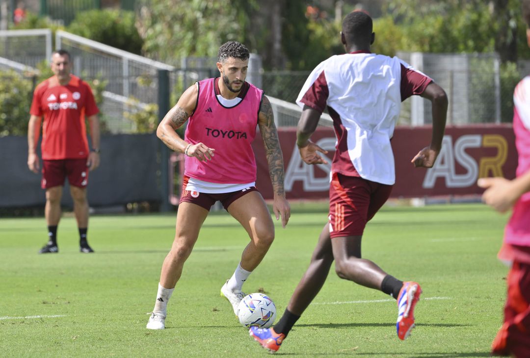 Roma, allenamento a Trigoria senza i nazionali – FOTO GALLERY - immagine 2