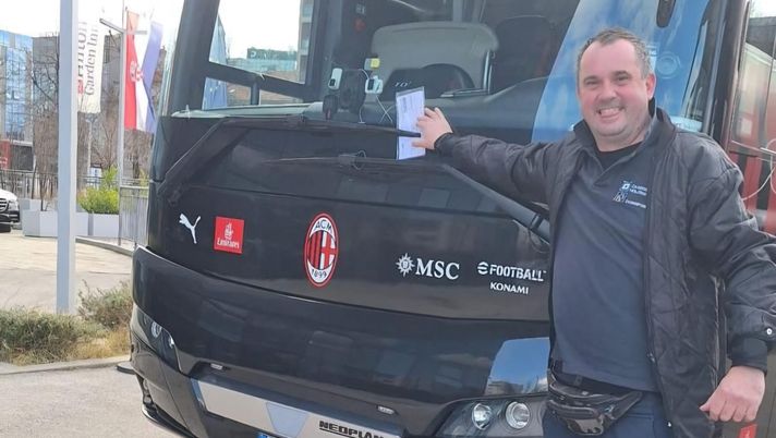 Zagabria da dimenticare: anche la multa per il pullman rossonero… Multa Zagabria