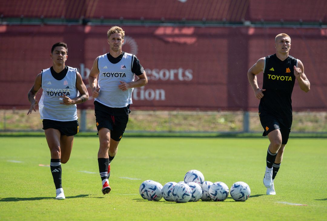 Roma, l’allenamento a tre giorni dall’esordio con la Salernitana – FOTO GALLERY - immagine 20