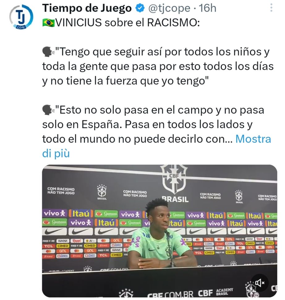 Derby e Clasico, Vinicius e il razzismo: “Devo continuare così per tutti i bambini”- immagine 2