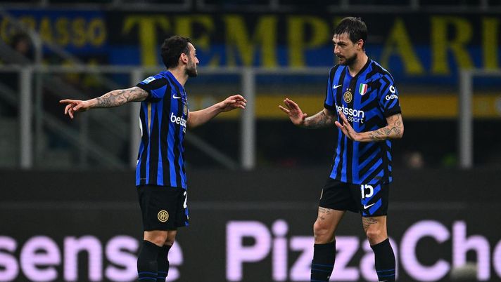 Getty Calhanoglu e Acerbi