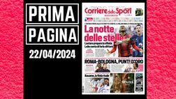 Prima pagina Corriere dello Sport: derby Milan-Inter. Notte di stelle