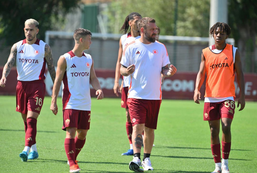 Roma, scarico a Trigoria e partitella con l’Ostiamare – FOTO GALLERY- immagine 1