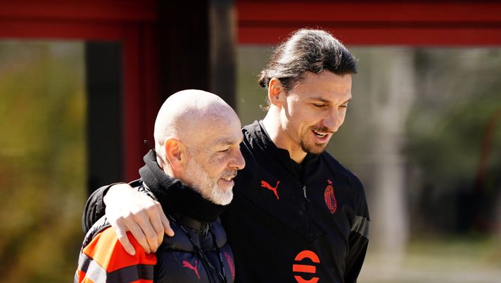 Stefano Pioli e Zlatan Ibrahimovic (getty images)