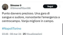 Napoli-Torino 1-1, reazioni social: “Punto prezioso, Vanja migliore in campo”