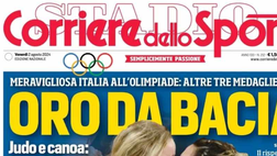 PRIMA PAGINA CORRIERE DELLO SPORT OGGI: “Napoli: Lukaku si scalda per Conte”