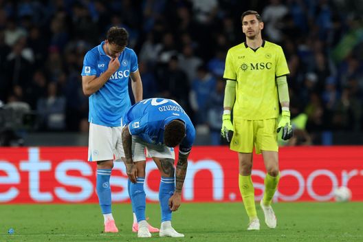 Di Lorenzo, Rrahmani e Meret al fischio finale (Foto di Francesco Pecoraro/Getty Images) Il Napoli si gioca il bonus, lo scudetto è ancora aperto- immagine 4
