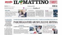 PRIMA PAGINA IL MATTINO OGGI