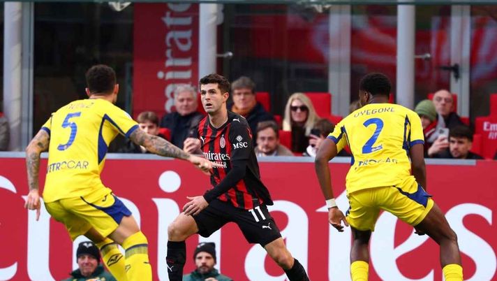 Milan-Verona 1-0 (45'): Pulisic in gol proprio allo scadere | Serie A News