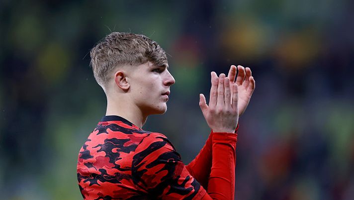 GDANSK, POLAND - MAY 26: Brandon Williams of Manchester United looks on following the UEFA Europa League Final between Villarreal CF and Manchester United at Gdansk Arena on May 26, 2021 in Gdansk, Poland. (Photo by Kacper Pempel - Pool/Getty Images) Manchester United, il derby secondo Brandon Williams: “City, solo un secondo piatto sciapo…” - immagine 1