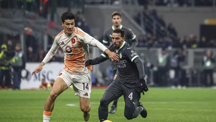 Ismael Bennacer AC Milan Milan-Roma Serie A 2024-2025