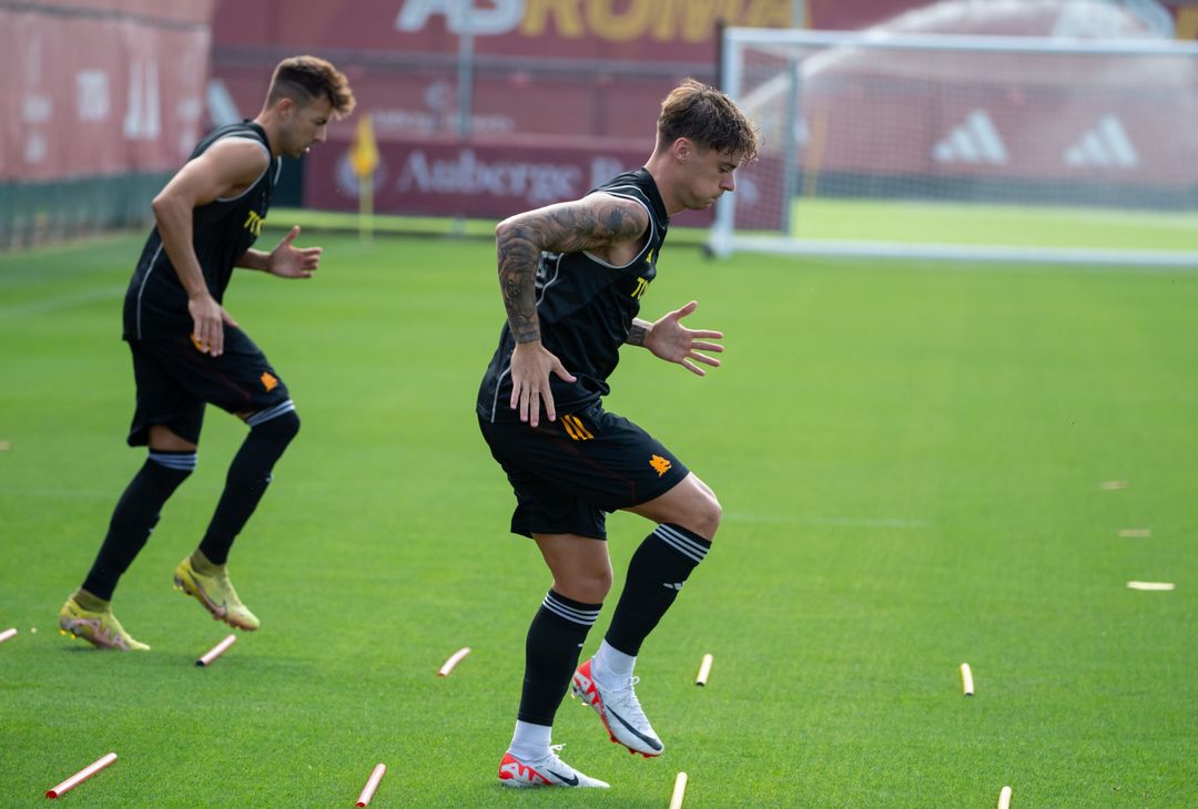 Roma, l’allenamento a Trigoria a due giorni dall’Empoli – FOTO GALLERY - immagine 6