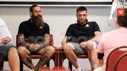 FOTO La Cavera Accademy, Moscardelli e l’ex Palermo Amelia tra aneddoti e retroscena