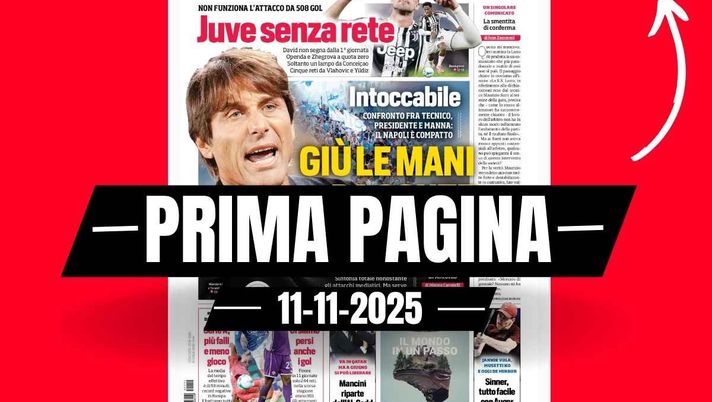 Prima pagina Corriere dello Sport: 'Napoli, De Laurentiis: 'Giù le mani da Conte, uomo vero''