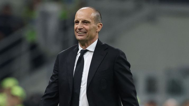 Massimiliano Allegri allenatore AC Milan durante Milan-Juventus di Serie A