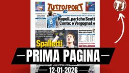 Prima pagina Tuttosport: “Altro finale thrilling, Milan pari a Firenze”