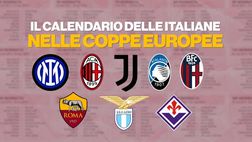 Champions, Europa e Conference League: il calendario delle italiane | VIDEO