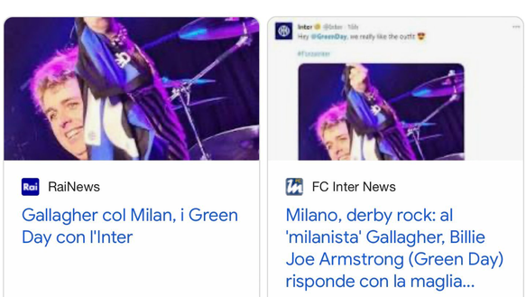 I green day tifano Inter? La bufala corre sul web