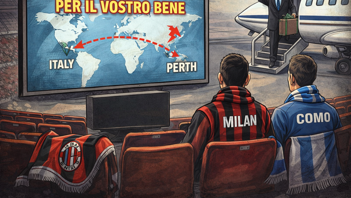 Il calcio in trasferta… senza tifosi: Milan-Como a Perth e la favola del “sacrificio necessario” Il calcio in trasferta… senza tifosi: Milan-Como a Perth e la favola del “sacrificio necessario” - immagine 1